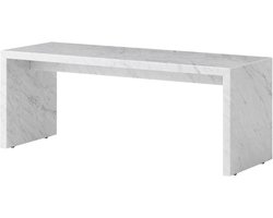 Audo Copenhagen Plinth Bridge Salontafel Wit Carrara Marmer