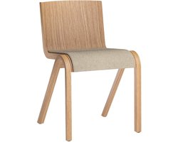 Audo Copenhagen Ready Eetkamerstoel Naturel Eiken, Zitting Bouclé 02