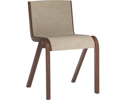 Audo Copenhagen Ready Eetkamerstoel Rood Eiken, Gestoffeerd Bouclé 02