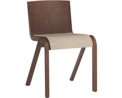 Audo Copenhagen Ready Eetkamerstoel Rood Gebeitst Eiken, Zitting Bouclé 02