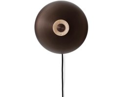 Audo Copenhagen Reverse Wandlamp Met Snoer Sand Travertine/Bronzed Aluminium