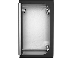 Aufun Plantentent, Plantentent 100x100x200cm Plantenkast voor Planten Plantentent Kas Tuin Groente Kruiden Plantenkast Binnen Plantentent Bloemen Plantenkamer Antraciet