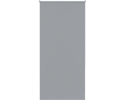 Aufun verduisterende rolgordijnen, thermisch isolerende rolgordijnen, rolgordijnen met trekkoord, rolgordijnen met trekkoord en clips zonder boren, (100x210 cm, grijs)