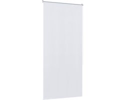 Aufun verduisterende rolgordijnen, thermisch isolerende rolgordijnen, rolgordijnen met trekkoord, rolgordijnen met trekkoord en clips zonder boren, (110x210 cm, Wit)