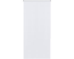 Aufun verduisterende rolgordijnen, thermisch isolerende rolgordijnen, rolgordijnen met trekkoord, rolgordijnen met trekkoord en clips zonder boren, (80x210 cm, Wit)