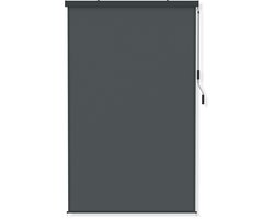 Aufun Verticale balkonawning, Aluminium balkonawning, Verticale awning, Uitrollbare buitenschuifawning, Handwielmechanisme, Zijdenschuifawning, Zichtbescherming voor balkon en terras, zonnescherming en zichtbescherming (160x250cm, antraciet)