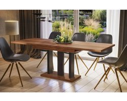 Augusta stirling eiken uitschuifbare eetkamertafel