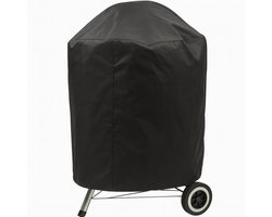 AUM® Barbecue Hoes Rond - Ø57cm - met Trekkoord - Waterdicht & UV-Bestendig - Geschikt voor Weber, Cadac en Meer - BBQ Accessoires - Zwart
