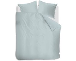 Auping Chambray denim blue Dekbedovertrek - Tweepersoons 260 x 220 cm - Katoensatijn - Blauw