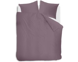 Auping Chambray plum Dekbedovertrek - Tweepersoons 200 x 220 cm - Biologisch katoen - Paars
