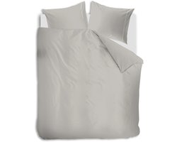 Auping Pearl grey satin Dekbedovertrek - Tweepersoons 200 x 220 cm - Katoensatijn - Grijs