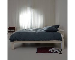Auping Serene blue Dekbedovertrek - Tweepersoons 260 x 220 cm - Biologisch katoen - Blauw