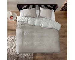 Auping Swoosh Dekbedovertrek - Tweepersoons 260 x 220 cm - Biologisch katoen - Bruin