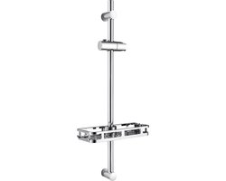 Auralum Max Glijstang - 70 cm - Universal Douchestang - Met Plank - RVS - Verstelbaar Bevestiging - Douche Glijstang - Eenvoudige Installatie - Chroom