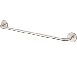 Auralum Max Handdoekenrek 60 cm - RVS - 2-in-1 Montage (Schroeven of Kleef) - Voor 2 Handdoeken - draagvermogen 5 kg - Gebürstet