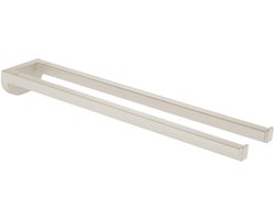 Auralum max Handdoekrek Zonder Boren 42 CM - 2-armig Handdoekhouder - Handdoekenrek Badkamer of Keuken - Handdoekstang Zelfklevend - Handdoekhouders
