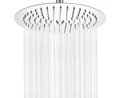 Auralum max Hoofddouche - Regendouchekop - Ø 25 cm - Waterbesparende - Douchekop - Hoge druk - Anti-kalk - RVS - Welness - Spa - Geschikt voor badkamer - Zilver