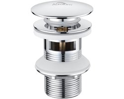 Auralum Max Wastafelafvoer Pop-up Afval met Automatische Overloop Universeel Wastafel Bad Badkamer