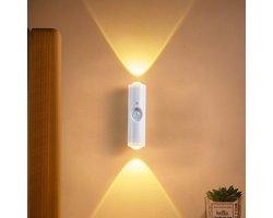 AUREVINTA® -Oplaadbare slimme LED-sfeerverlichting met bewegingssensor - Oplaadbare dynamische RGB LED-wandlamp - Magnetische installatie - Boorvrije kleurveranderende bewegingssensorlamp - Geschikt voor trappen, kledingkasten en keukenkastjes