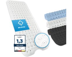 Aurixi® Badmat antislip voor in bad - Douchemat antislip voor douche - Badmat antislip - Wit - 100cm x 40cm x 3 cm