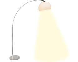 Aurixi® Booglamp - Woonkamer Booglamp - Eetkamer Booglamp - Glazen Kap - Wit - 12cm x 48cm x 66cm