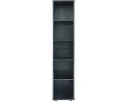 Aurixi® Kolomkast Staand - Opbergkast - Kast - Zwart - ‎30cm x 32cm x 150 cm