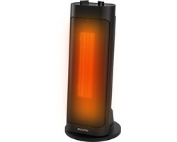 Auronic Elektrische Kachel - 2000W - Keramische Kachel - 2 Warmtestanden - Ventilatorkachel - Roterend - Omvalbeveiliging – Oververhittingsbeveiliging - Zwart