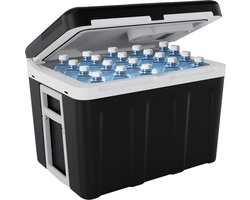 Auronic Koelbox Elektrisch 12V en 230 volt - Coolbox - Auto - Camping Koelkast - Koelen en Verwarmen - 40L - Frigobox - Zwart