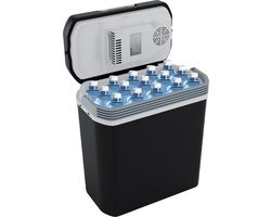 Auronic Koelbox Elektrisch 12V en 230 volt - Coolbox - Camping Koelkast - Auto - Koelen en Verwarmen - 20L - Frigobox - Zwart