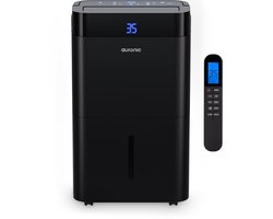 Auronic Luchtontvochtiger en Luchtreiniger - Best Plus Series - Ontvochtigt 30L per dag - 5L Waterreservoir - Slaapkamer, Badkamer, Woonkamer en Kantoor - Vochtvreter voor in Huis - Zwart