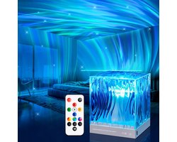 Aurora Borealis Sterrenhemel Lichtprojector - Sterrenhemel projector - Kamerdecoratie Cadeau - RGB Nachtlampje - Meerdere Verlichtingsmodi - Instelbare Helderheid - Geschikt voor Slaapkamer, Woonkamer, Thuisbioscoop