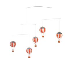 Authentic Models - Flying the Skies Mobile - baby mobiel - kinderkamer decoratie - babykamer decoratie - luchtballon decoratie - USA Vlag