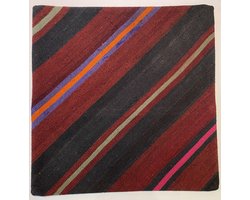 Authentiek Uniek Kelim Kussen | 50 x 50 cm | Handgeweven Kussen |100% Wol | Diverse Kleuren