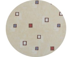 Authentique Tafellaken - Tafelkleed - Tafelzeil - Rond 150 cm Ø - Geweven onderlaag - Geen Plooien - Duurzaam - Beige