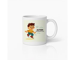 Autisme Bewustzijnsdag Mok – Ondersteun en Vier Neurodiversiteit Koffiebeker Cadeau