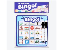 Auto Bingo - Spelletje voor onderweg - Herbruikbaar - Meerkleurig - Vanaf 3 jaar