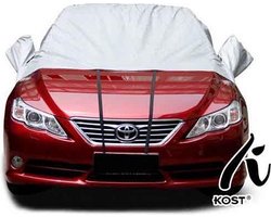 Auto hoes - beschermcover - halve auto hoes met speciale pockets voor de spiegels - Waterafstotend - Anti vocht en sneeuw - UV Bestendig - Beschermcover voor auto - afdekhoes