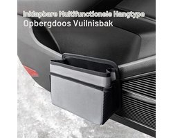 Auto Vuilnisbak - Zwart - 20 x 7,5 x 14 cm - Opvouwbare Oxford-stof Vuilnisemmer - Voor Auto's en Vrachtwagens