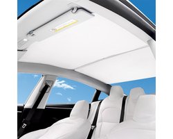 Auto Zonnedak Parasol - Warmte-isolerende Schaduw voor Glazen Dak - Opvouwbaar - Compatibel met Tesla Model 3 - 2021, 2022, 2023 - Zwart