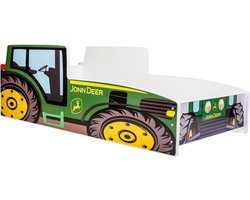 Autobed - John Deer Groen - tractor kinderbed - 140x70cm
