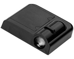 Autodeurverlichting Projector - Welkomstlicht LED - Auto Personaliseren - 3D Ghost Shadow - Set van 2 - Zwart