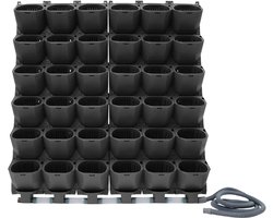 Automatic Self-Watering Wall Planter - LCD Display - Drip Irrigation - Rubber PP Flower Pot