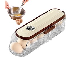Automatische Eieropslag - Automatisch Scrollen Eierrek | Multifunctionele Eierorganisator Opbergdoos, Eieropslagdispenser, Eierhouder Eierdispenser