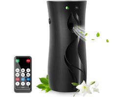 Automatische-luchtverfrisser-spuitdispenser-geursprays-batterijen-parfumdispenser-tijdinstellingen-geuren-thuiskantoor-hotel-zwart-Luchtverfrisser-geurdispenser-Geurspray-batterij-aangedreven-tijd-geurverspreider-woning-kantoor-Zwarte-uitvoering.