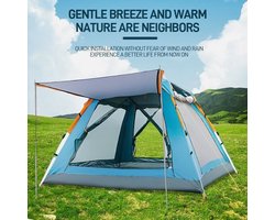 Automatische Pop-up Campingtent voor 2-3 Personen - Waterdicht en Winddicht - Inclusief Grote Draagtas - Ideaal voor Gezinscamping en Buitenactiviteiten