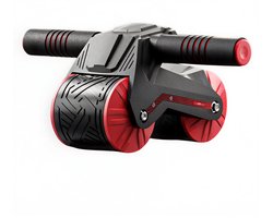 Automatische Rebound Abdominale Kan Worden Gebruikt Als Buikspier Training Apparatuur En Thuis Buikspieren, Roller Buik Buikspier Wielen Zwart/Rood Inclusief Knie mat