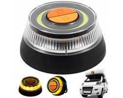 Autonoodverlichting - Noodlamp - Waarschuwingslamp - Magneet LED Signalering - 48 LED & 3 Flitsstanden - Krachtig 24W & Compact - 3xAAA Batterij - Voor Pechhulp & Nachtelijk Rijden