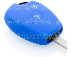 Autosleutel Hoesje geschikt voor Dacia - SleutelCover - Silicone Autosleutel Cover - Sleutelhoesje Blauw