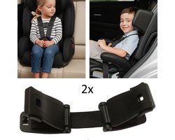Autostoel Gordelclip I Gordelversmaller I Veiligheidsgordel Babystoel I Autogordel clip I Gordelklem I Geschikt voor Maxi Cosi I Verstelbaar I 2 Stuks