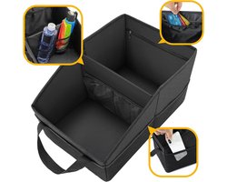 Autostoel Organizer - Stoelorganizer, opvouwbare kleine autostoel opbergorganizer voor console voor/achter - Autostoel Organizer met bekerhouders voor kinderaccessoires